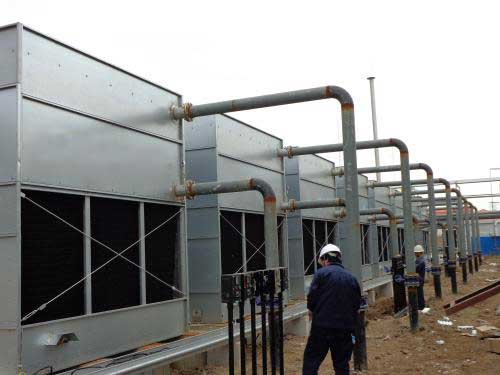 玻璃鋼冷卻塔循環水是如何運行冷卻？(日照玻璃鋼冷卻