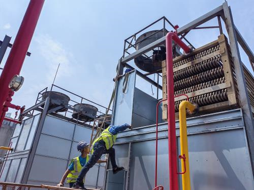 涼水塔刷色標準方案(涼水塔美化刷油漆施工單位要求)